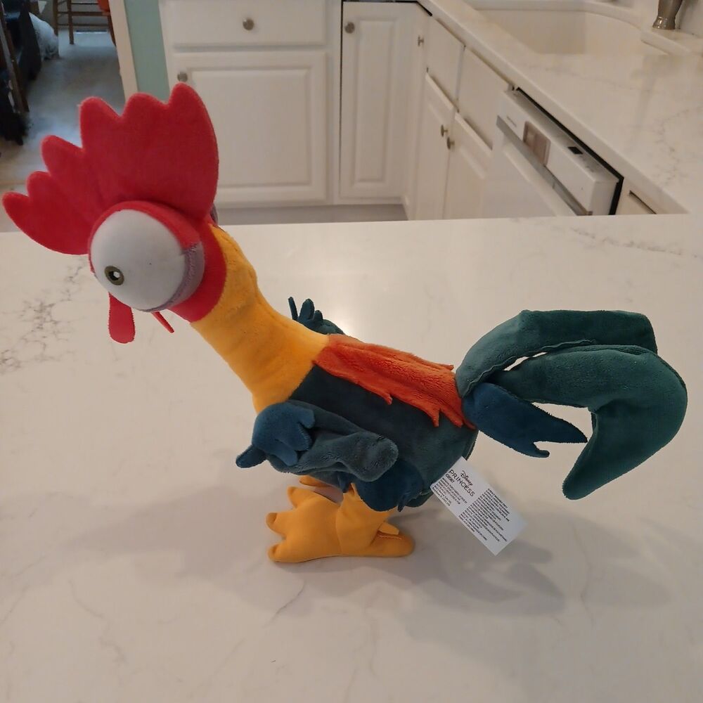 Disney Moana Hei Hei 13" Clucking Sounds Talking Motion Plush Toy- Tested Works!
